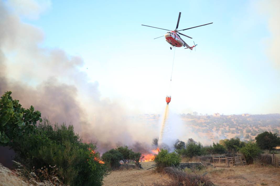 Çanakkale’de yeni orman yangını. İki köy boşaltıldı 7